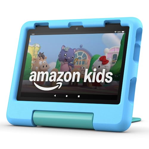 Amazon Fire HD 8 Kids-Tablet (Neueste Generation), für Kinder von 3-7 J. | 3 GB RAM, werbefreie Inhalte, integrierte Kindersicherung, 13 Std. Akkulauf