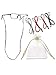 Hestya 5 Pieces Eyeglass Strap Eyewear Holder Retainer (Eyeglasses Not Included)