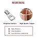 Hilitchi 105 Pcs UL Listed 12 Sizes Wire Lugs Battery Cable Ends Eyelets Ring Terminal Connectors SC Terminals (AWG1, AWG2, AWG4, AWG6, AWG8)