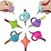 GOLDFIS Pencil Grips for Kids Handwriting Silicone - Pencil Grips Posture Correction Training Writing Aids Claw for Kids Adults Students Special Needs Lefties or Righties (12PCS)