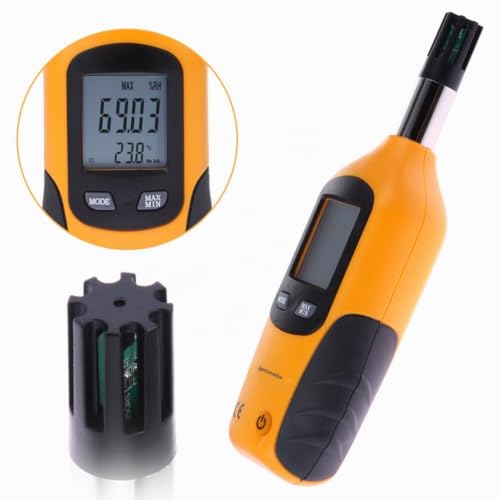 Mengshen Temperature and Humidity Meter - Dew Point & Wet Bulb Temperature Meter - Battery Included, M86