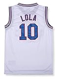 Oknown Lola #10 Bunny Space Mens Movie Jersey Looney Basketball Jersey S-XXL