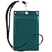 StoreSMART Sport - Zipper Passport Holder with Lanyard - Clear Plastic Front & Green Plastic Back - SPCR1596ZIPS-GR-1