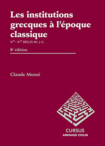 Les  institutions grecques à l'époque classique