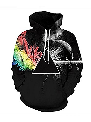 Youvimi Unisex 3d Printed Drawstring Pockets Pullover Sweatshirt Hoodie Hooded Sweatshirt