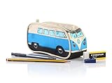 VW Volkswagen T1 Camper Van Pencil Case - Blue - Multiple Color Options Available