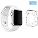 Apple Watch 42mm Band, ClockChoice Silicone Strap Sport Replacement Kit for iWatch, WHITE | Bonus Case Included | No adapter needed | Includes 3 Pieces, for 2 Lengths | For Women and Men Use