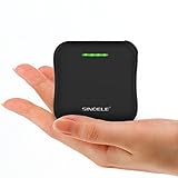 SINOELE Power Bank Compact External Battery Pack 10000mAh Dual USB Charger for iPhone,iPad,Samsung,Huawei and More (Black)