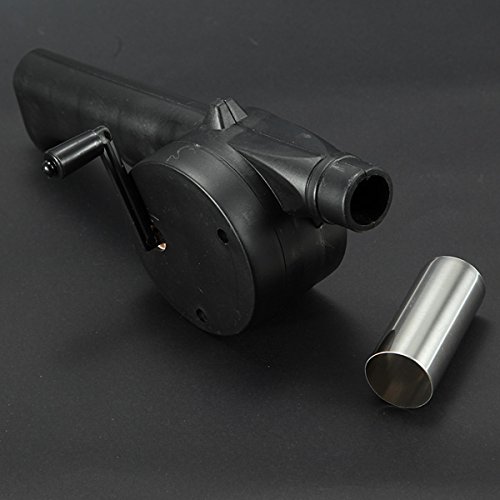 Outdoor Cooking Fan Air Blower for BBQ Fire Bellows Hand Crank Powered small fan air blower bbq fan fire bellows hand blower by Randall Elliott