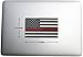 Thin Red Line Flag Decal - 3x5 in. Black White and Red American Flag Sticker for Cars Trucks and SUVs - in Support of Firefighters and EMTs (2-Pack)