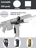 Ulako L2 LED Single 1 Mode Coyote Hog Pig Varmint Predator Hunting Flashlight Torch for AR15 Rifle Shotgun Offset Mount
