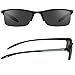 Semi rimless Square Reading Glasses Tinted