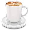 BESTINNKITS Smart Coffee Set Auto On/Off Gravity-induction Mug Office Desk Use, Candle Wax Cup Warmer Heating Plate (Up…