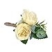 YSUCAU Handcrafted Boutonniere for Men Wedding, Brooch Bouquet Corsage Classic Artificial Groom Bride Flowers with Pin for Wedding Prom Party Set of 6