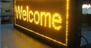 14 X51 Outdoor P10 Yellow Led Scrolling Display Sign Yellow