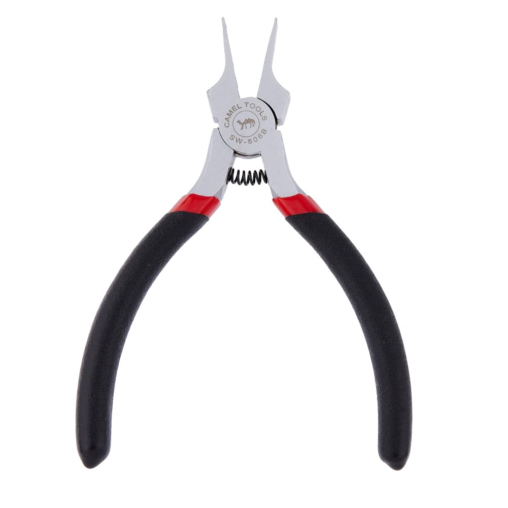 SUPERFINDINGS 1PC Vanadium Alloy Pliers Steel Pliers Wide Flat Nose Pliers Smooth Jaw Plier Duck Bill Fine Pliers for Jewelry Making Tools Supplies, 13.4x5.65x1.05cm