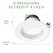 Sunco 6 Pack 4 Inch LED Recessed Lights, Retrofit Can Light for Ceiling, Baffle Trim, 660 LM, 11W (60W Equivalent), 4000K Cool White, Dimmable, Damp Rated ETL.