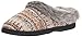 Dearfoams Women's Pattern Knit Clog with Lurex, Oatmeal, M Medium US