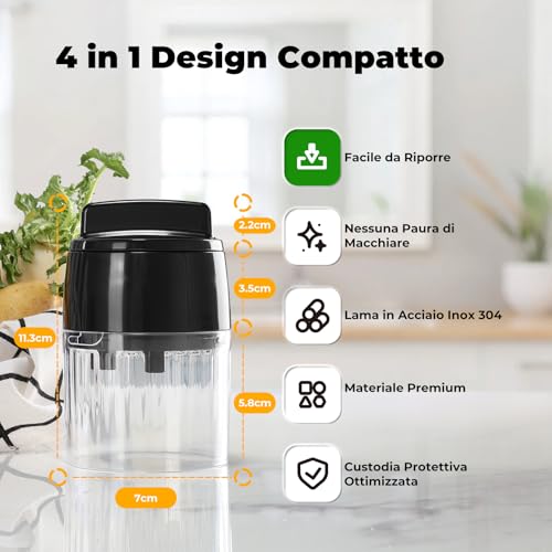 Vegetable Spiralizer – Spaghetti Zucchini Machine 4 in 1 Manual Vegetable Cutter – Vegetable Cutter Spiralizer for Zucchini Noodles/Carrot Spaghetti/Cucumber Tagliatelle