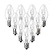 15WE12&nbsp;15&nbsp;Watt Bulbs&nbsp;for&nbsp;Scentsy&nbsp;-&nbsp;Plug&nbsp;in&nbsp;Night Wax Warmer Diffuser&nbsp;C7&nbsp;Replacement&nbsp;Bulb&nbsp;15W&nbsp;120&nbsp;Volt&nbsp;(10&nbsp;Bulbs) primary