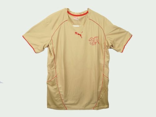 red and gold puma shirt
