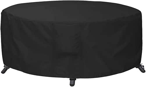 Awnic Funda Mesa Redonda Jardín Funda Muebles Patio Terraza Funda para
