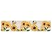 InterestPrint Sunflowers Cotton Table Runner Placemat 16 x 72 inch, Sunny Floral Table Linen Cloth for Office Kitchen Dining Wedding Party Home Decor
