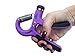 Elite Sportz Adjustable Hand Gripper and 3 Hand Grip Balls - Resistance Range of 22lbs to 88lbs (Purple)