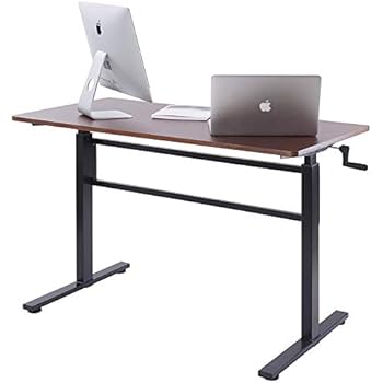 Amazon.com: UNICOO - Crank Adjustable Height Standing Desk, Adjustable