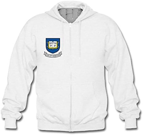 HuaTu Yale University Youth Hoodie Zipped Up XXLarge White