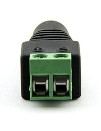 e-excepcional DC Jack de alimentación de 5.5 mm x 2.1 mm CCTV Power Jack Adapter Kit
