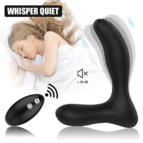 Vibrating Prostate Massager 2 Powerful Motors 10 Vibration Modes for Anal Pleasure, PALOQUETH Waterproof Anal Vibrator Male Sex Toy Rechargeable Prostate Stimulator Wireless Remote Upgraded - Thumbnail 7