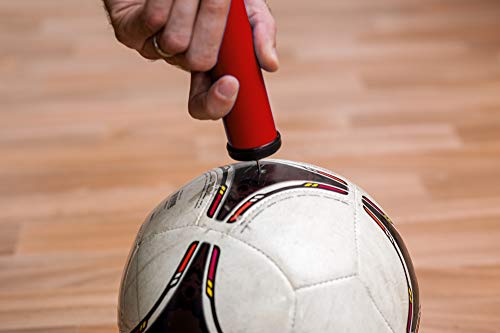 Ball Pump for Exercise Ball - Needle Kit Inflates Any Gym Yoga Ball Pump - Small Beach Ball Pump Kit - Ballon Pump 8 inch - Rubber Medicine Ball Pump Adaptor - Air Pump Hose Extension Schrader Tire - Thumbnail 6