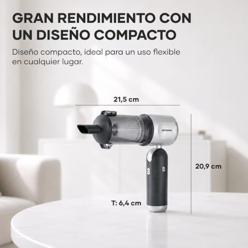 Aspirador de Mano 3 en 1,Potente Aspirador soplador de Aire e inflador, 120 W, 17000Pa, 3 Niveles, 240000rpm, S-Power Duoboost, Antracita, HV 7149