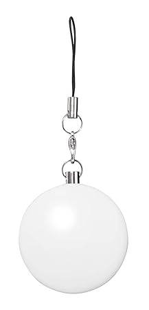 Wedo 205260200 LED Handtaschenlicht rund, mit Infrarotsensor, automatisches An & Aus, Clip, Ø 4 x 2,5 cm, inklusiv Batterien,