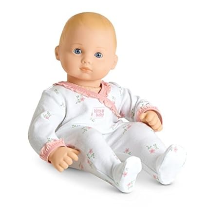 American Girl Dolls Bitty Baby Doll Light Skin Blond Hair Blue