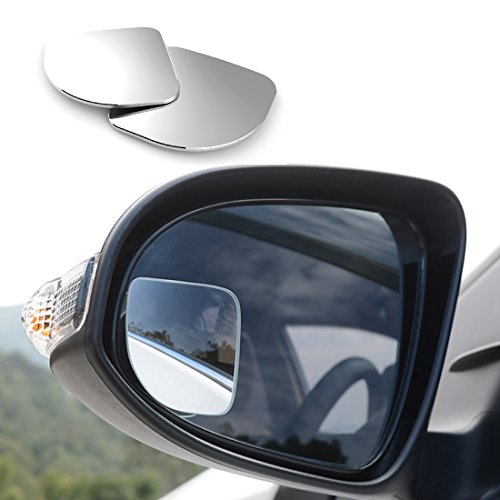 Blind Spot Mirrors-2 Pcs Car Mirror Blind Spot Rear View Mirror Fan Shape 360° Adjustable Convex Mirror Frameless HD Wide Angle Mirrors for Car SUV Truck