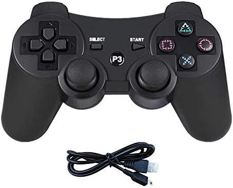Vanky Ps3 ワイヤレスコントローラーps3 コントローラー Ps3用 6軸リモートゲームパッド 充電式 Usb 振動機能 店内限界値引き中 セルフラッピング無料 交換品 Bluetooth