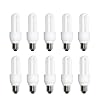 10 x nave spaarlamp buis 9W E27 extra koud wit 6500 K daglicht