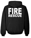 FIRE RESCUE - HI VIS REFLECTIVE - duty - Mens Pullover Hoodie
