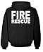 FIRE RESCUE - HI VIS REFLECTIVE - duty - Mens Pullover Hoodie