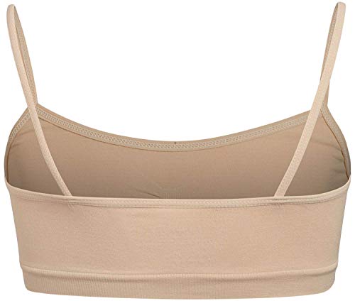 Bebe Girl S Seamless Training Cami Sports Bra 8 Pack Size Medium Black White Light Pink Almond Pricepulse