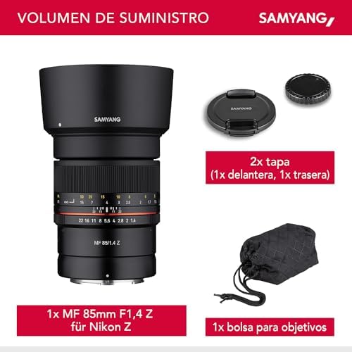 SA3702 - Objetivo MF para cámara Nikon Z (85 mm, F1.4) negro