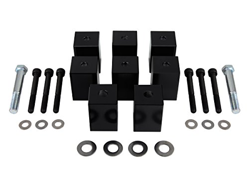 Supreme Suspensions - Jeep Wrangler Lift Kit 1.5" Seat Risers CNC Machined T6 Aircraft Billet (Black) Jeep Wrangler TJ Lift Kit PRO