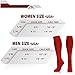 NEWZILL Compression Dress Sock (15-20mmHg) for Men & Women - Cotton Rich Comfortable Socks - BEST Stockings for Business Casual, Running, Medical, Athletic, Edema, Diabetic (S/M, Red)