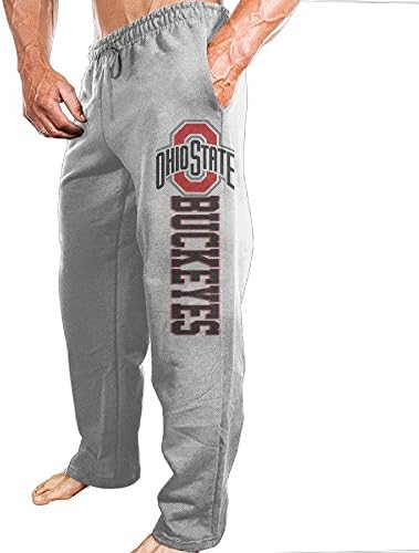 Men's Ohio State Buckeyes 100% Cotton Sweatpants Ash Size XL