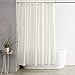 Amazon Basics Bathroom Shower Curtain, Water Resistant Fabric with Grommets & Hooks, Machine Washable, 72