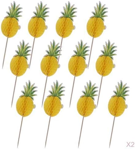 Amazon Generic ケーキトッパー パイナップル 誕生日 結婚式 料理飾り お菓子 デコレーション デコレーションツール オンライン通販