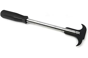 LAINLOY Oil Seal Disassembly Wrench Puller, Seal Puller Tool with Dual Hook Tips Remove Oil and Grease Seals, Car Repair Tool, Oil Seal Disassembly Tools for Car SUV and Light Truck (Black)
