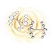 BODYA Nipple Ring Bars Double CZ Crystal Curved Arrow Body Piercing Jewelry Nipplerigns Pair 14G Silver Plated